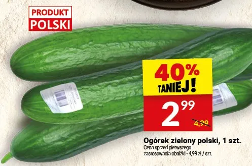 Ogórek zielony polski promocja w Twój Market