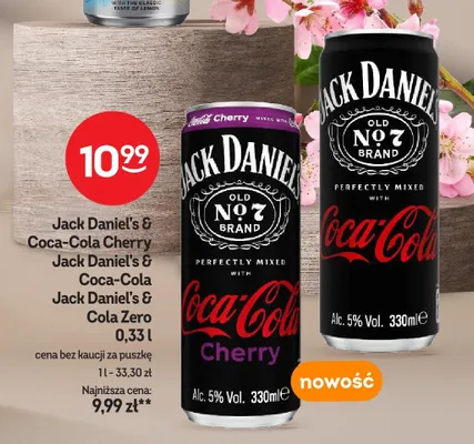 Napój alkoholowy Jack Daniel's & Cola Zero promocja w Żabka