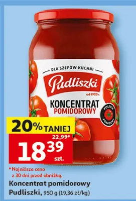 Koncentrat pomidorowy Pudliszki promocja w Auchan