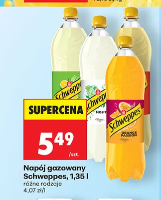 Napój gazowany Schweppes Indian Tonic promocja w Biedronka