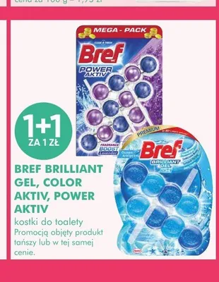 Kostka do toalety Bref Power Aktiv promocja w Super-Pharm