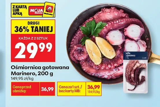 Ośmiornica gotowana Marinero promocja w Biedronka