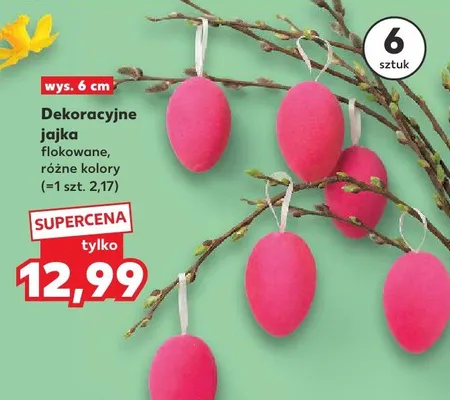 Dekoracyjne jajka 6 szt. promocja w Kaufland