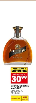 Brandy Shustov V.V.S.O.P. 36% promocja w Biedronka
