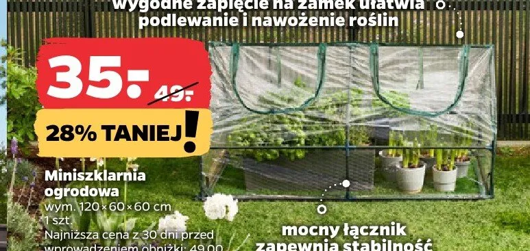 Miniszklarnia ogrodowa promocja w Netto