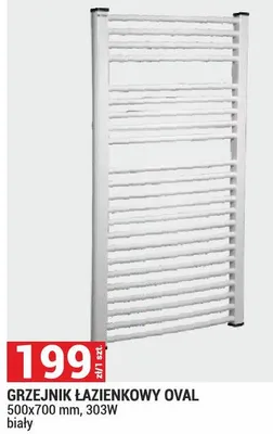 Grzejnik łazienkowy Oval promocja w Merkury Market