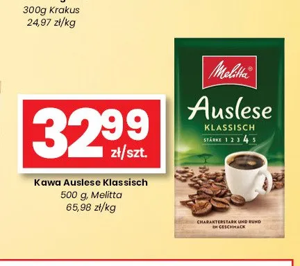 Kawa mielona Auslese Klassisch Melitta promocja w emma MARKET