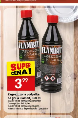 Zagęszczona podpałka do grilla Flambit promocja w Twój Market