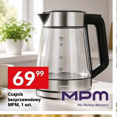 Czajnik bezprzewodowy Mpm promocja w Twój Market