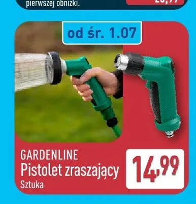 Pistolet zraszający Gardenline promocja w Aldi