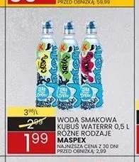 Woda smakowa Kubuś Waterrr 0,5l promocja w Wafelek