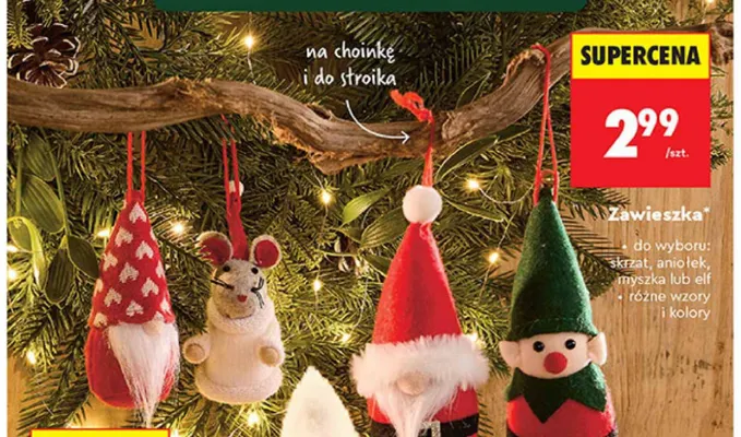 Zawieszka myszka 10 cm promocja w Biedronka