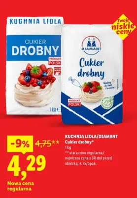 Cukier drobny promocja w Lidl