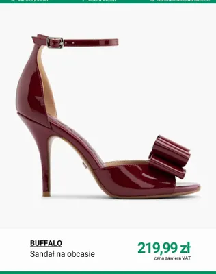 Sandał na obcasie BUFFALO promocja w Deichmann