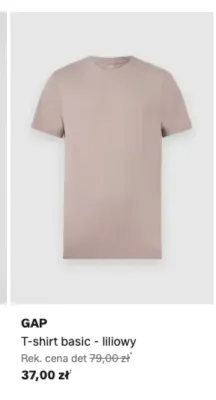 T-shirt basic GAP liliowy promocja w Lounge by Zalando