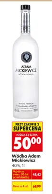 Wódka Adam Mickiewicz promocja w Biedronka