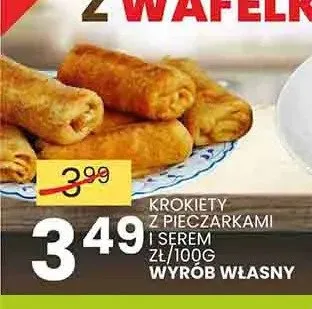 Krokiety z pieczarkami i serem promocja w Wafelek