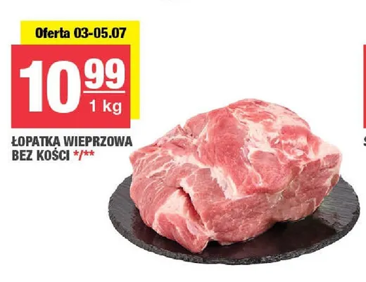 Łopatka wieprzowa bez kości promocja w SPAR