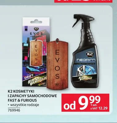 Kosmetyki i zapachy samochodowe Fast & Furious K2 promocja w Selgros