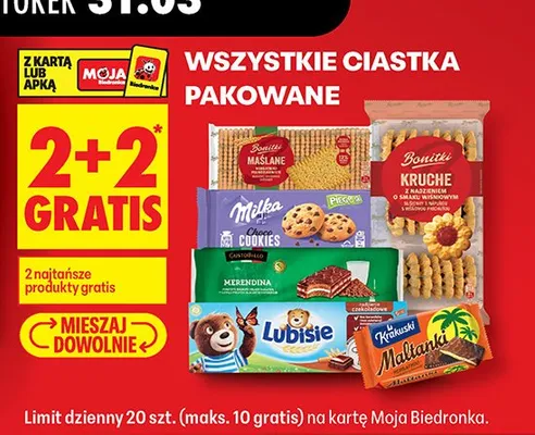 Ciastka pakowane Maślane promocja w Biedronka