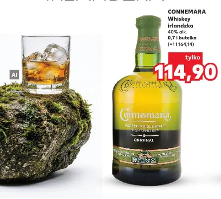 Whiskey irlandzka Connemara promocja w Kaufland
