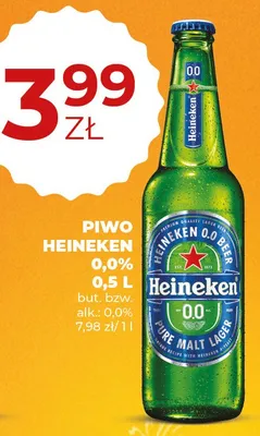 Piwo heineken 0,0% promocja w Duży Ben