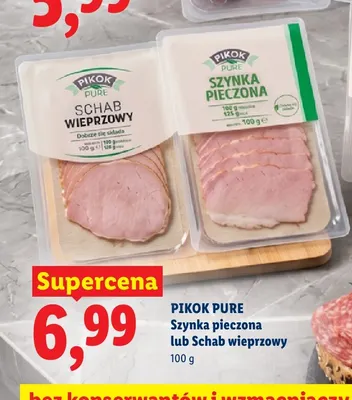 Szynka pieczona Pikok Pure promocja w Lidl