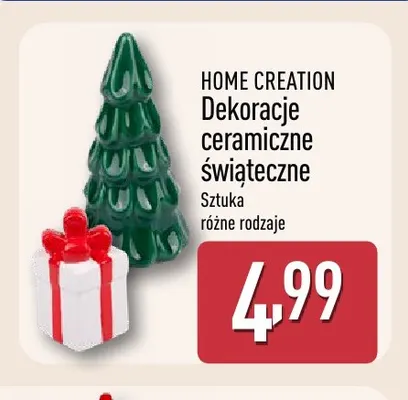Dekoracje ceramiczne świąteczne Home Creation promocja w Aldi