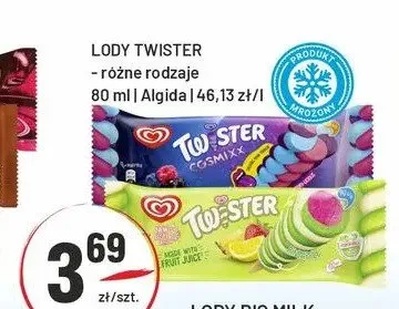 Lody Twister promocja w Sedal