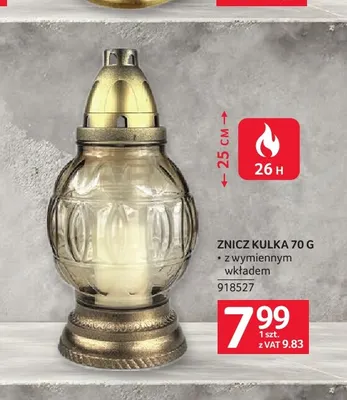Znicz kulka z wymiennym wkładem promocja w Selgros