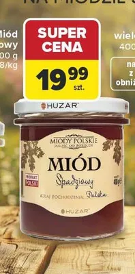 Miód spadziowy Huzar promocja w Carrefour