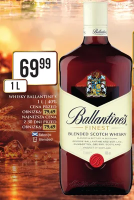 Whisky Ballantine's Finest promocja w Dino