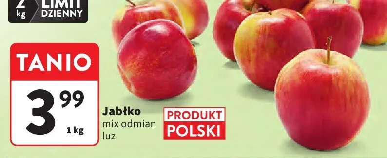 Jabłko mix odmian luz polskie promocja w Intermarche
