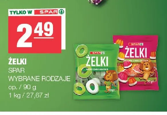 Żelki Spar promocja w SPAR