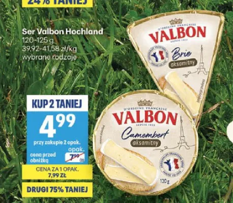 Ser Camembert Valbon Hochland promocja w Delikatesy Centrum