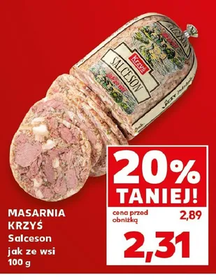 Salceson jak ze wsi MASARNIA KRZYŚ Masarnia Krzyś promocja w Kaufland