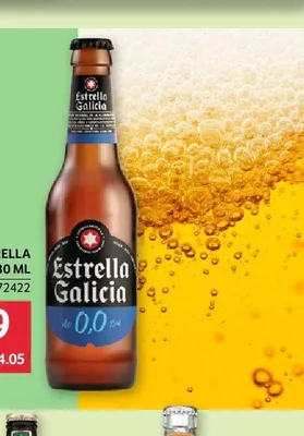 Piwo bezalkoholowe Estrella Galicia 0,0% promocja w Selgros