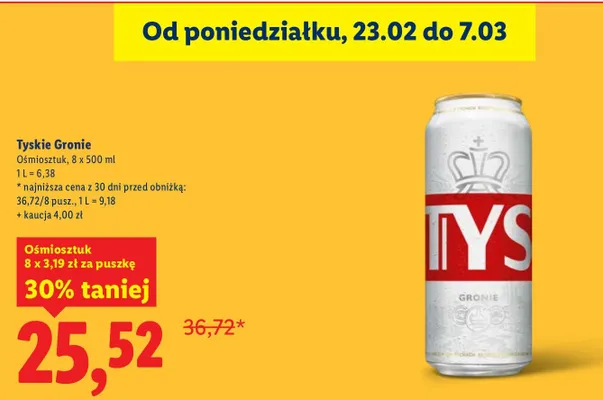 Piwo promocja w Lidl