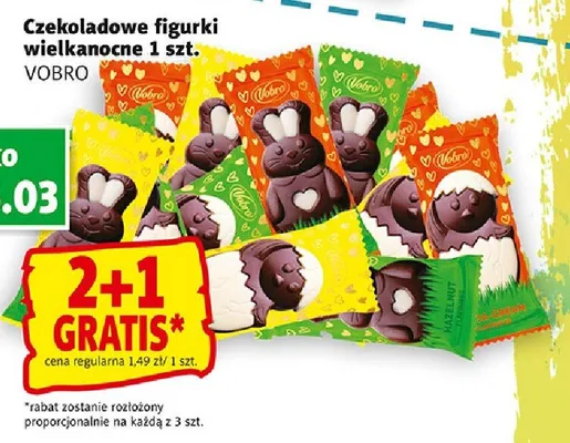 Czekoladowe figurki wielkanocne promocja w Prim Market