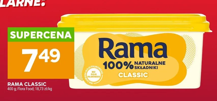 Margaryna Rama Classic promocja w Stokrotka