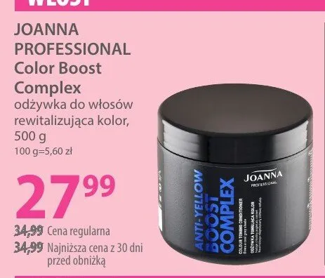 Odżywka JOANNA PROFESSIONAL Color Boost Complex promocja w Hebe