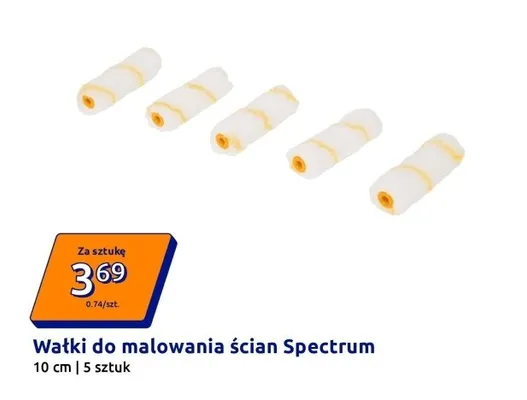 Wałki do malowania ścian 10cm promocja w Action