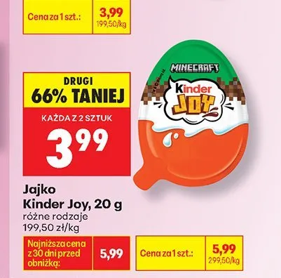 Jajko Kinder Joy promocja w Biedronka