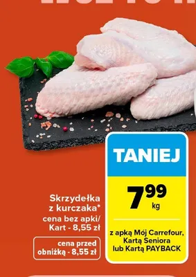 Skrzydełka z kurczaka promocja w Carrefour