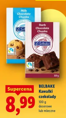 Kawałki czekolady desserowe lub mleczne promocja w Lidl