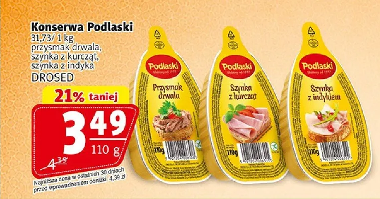 Konserwa Podlaski Szynka z indyka promocja w Prim Market