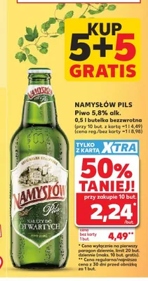 Piwo Namysłów Pils promocja w Kaufland