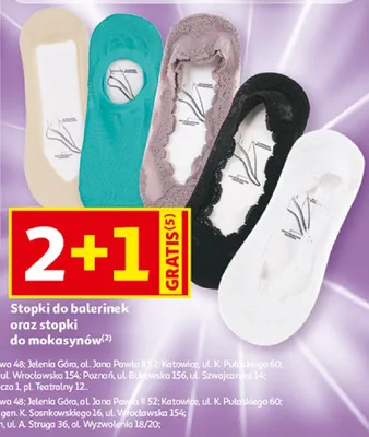Stopki do balerinek Inextenso promocja w Auchan