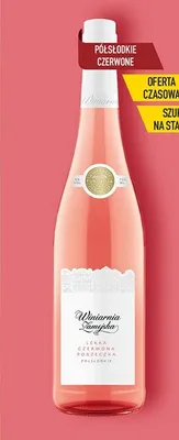 Wino Zamojska lekka czerwona porzeczka promocja w Biedronka