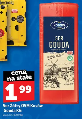 Ser żółty OSM Kosów Gouda promocja w TOPAZ